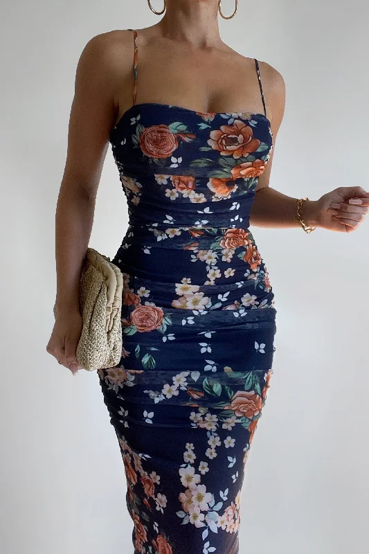 Midi dresses with patchwork patterns for a one - of - a - kind style Amanda Floral Midi Dress Midi dresses with patchwork patterns for a one - of - a - kind style Amanda Floral Midi Dress
