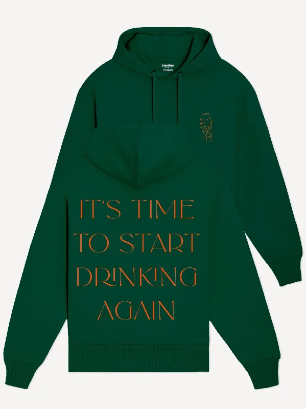 Women's oversized cropped hoodie with drawstrings for a trendy lookIt's Time Organic Hoodie Women's oversized cropped hoodie with drawstrings for a trendy lookIt's Time Organic Hoodie