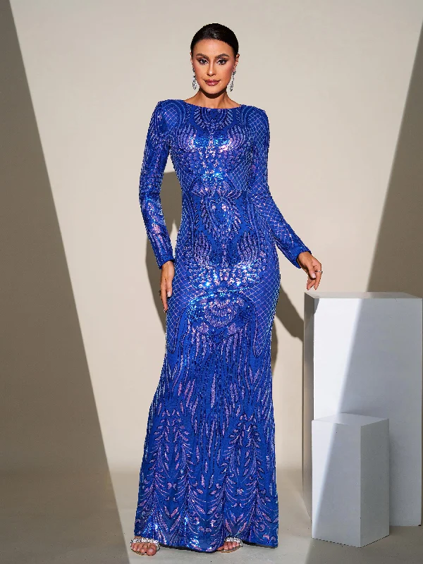 Formal dresses with pleated bodices and taffeta fabric for a traditional lookFull Cover Sequin Mermaid Formal Dress MES00336 Formal dresses with pleated bodices and taffeta fabric for a traditional lookFull Cover Sequin Mermaid Formal Dress MES00336
